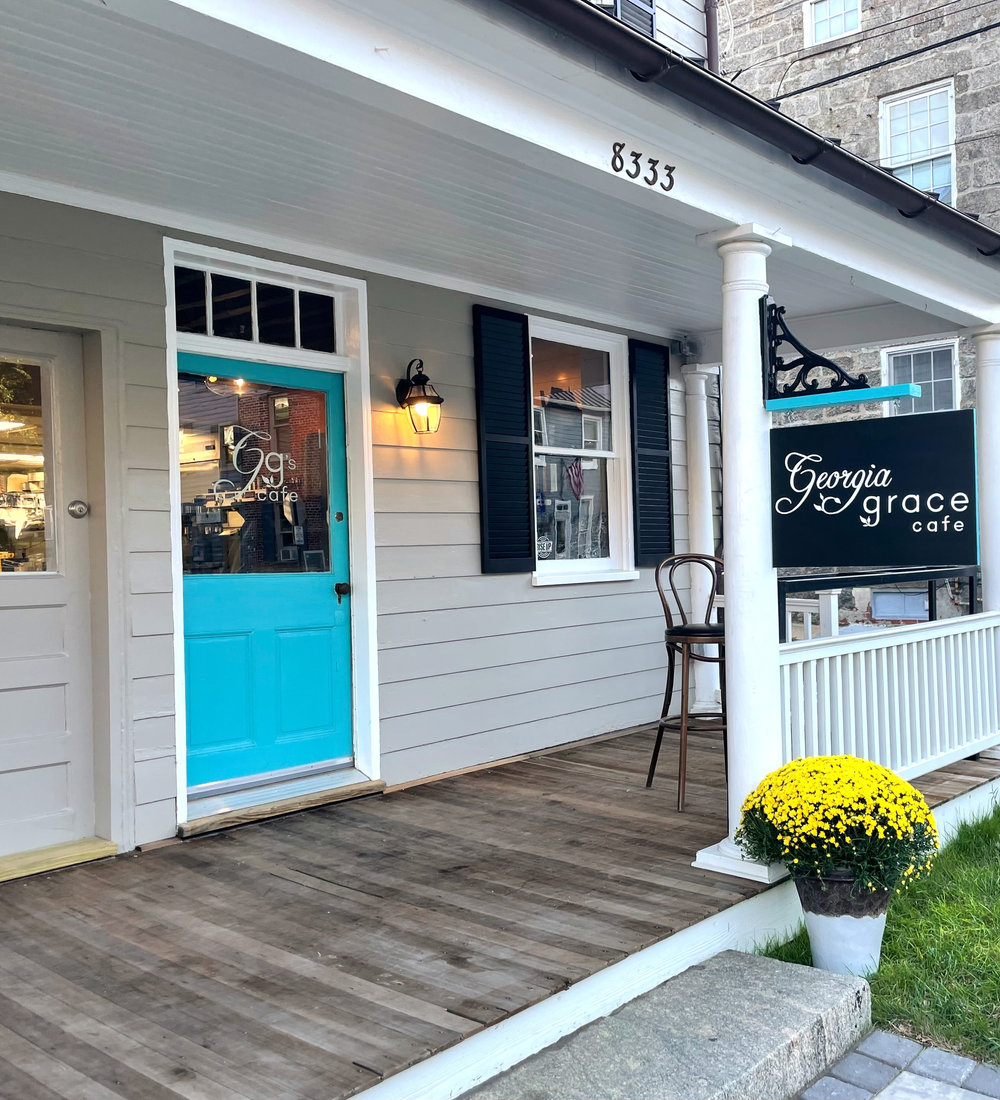 Inside Georgia Grace Café in Historic Ellicott City